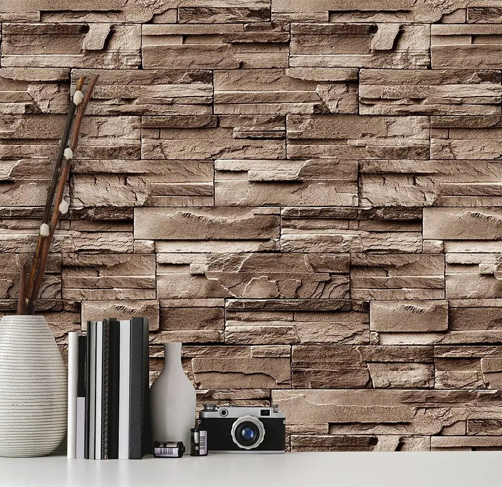 3D Brick Peel-Stick Wallpaper