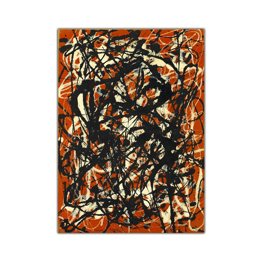 Jackson Pollock Free Form Canvas
