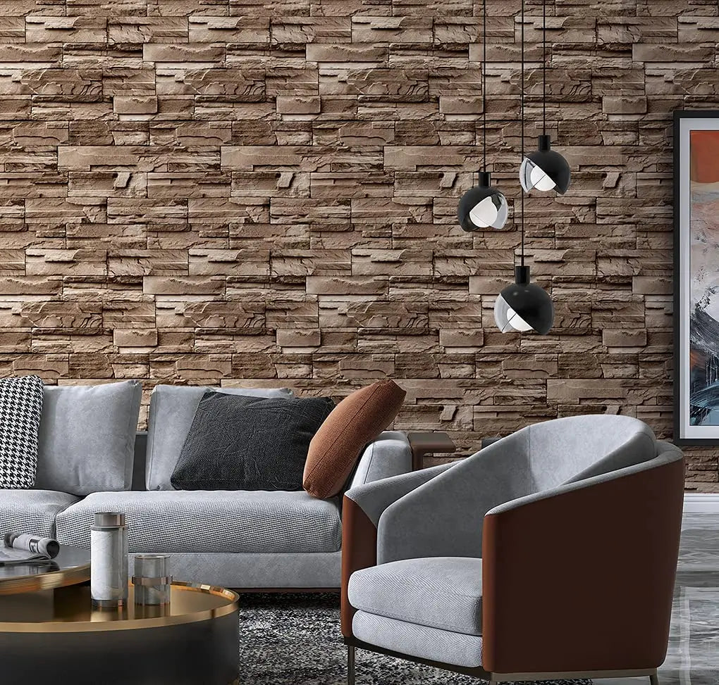 3D Brick Peel-Stick Wallpaper