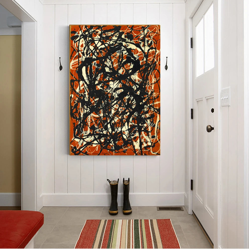 Jackson Pollock Free Form Canvas