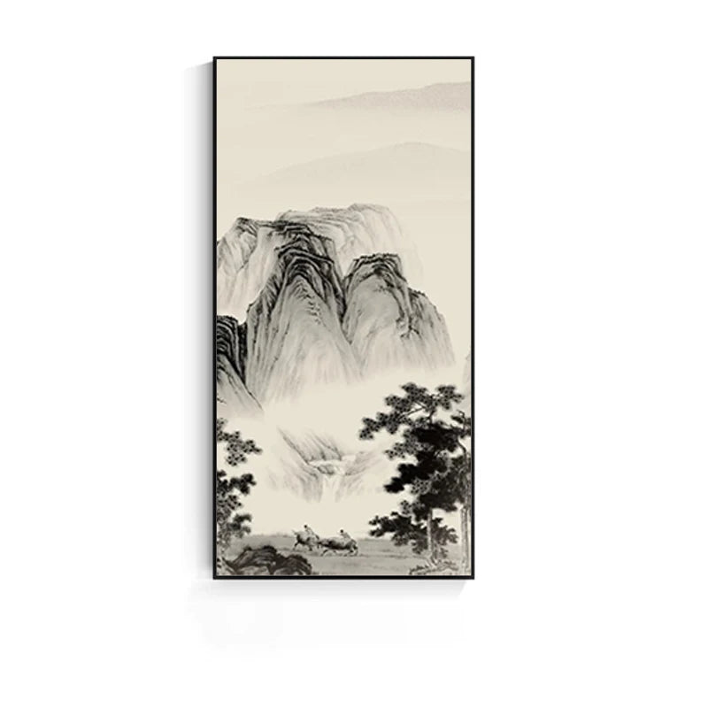 Chinese Landscape Ink Canvas