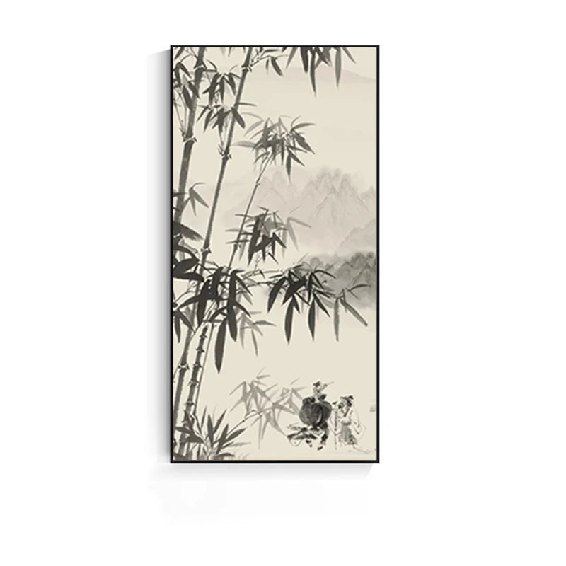 Chinese Landscape Ink Canvas