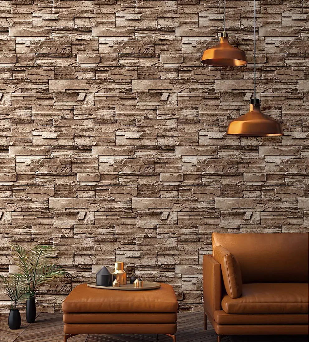 3D Brick Peel-Stick Wallpaper
