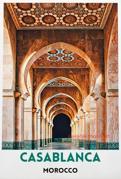 Moroccan Travel Art Poster