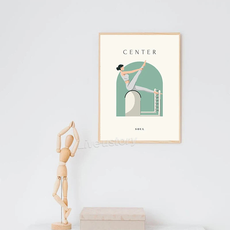 Minimalist Yoga Pose Wall Art