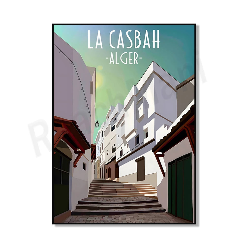 Minimalist Algiers Algeria Print