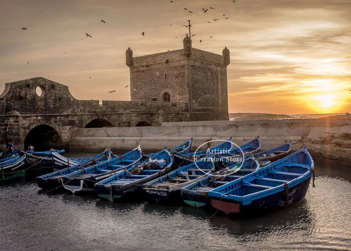 Morocco Sunset Wall Canvas