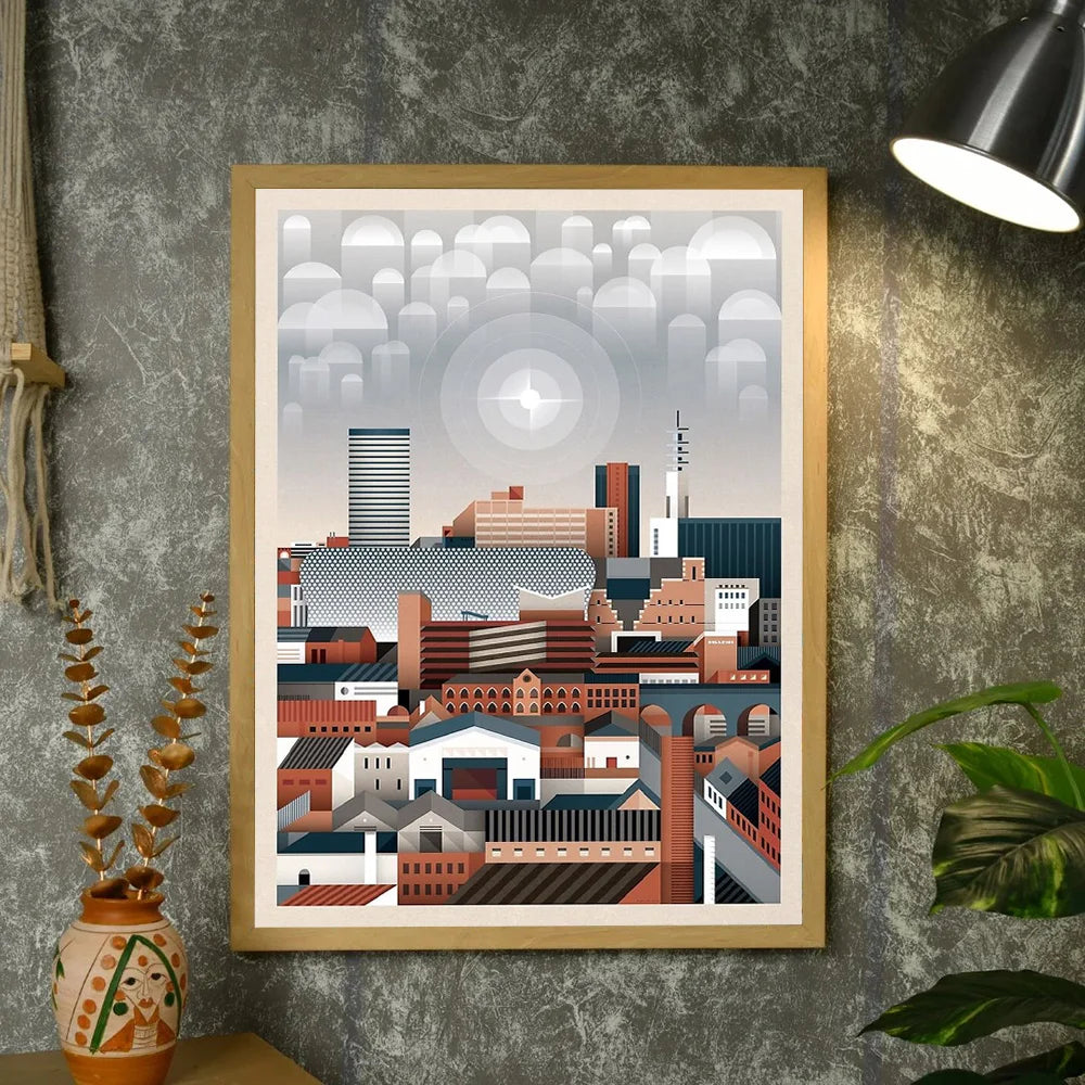 Abstract Modern Cityscape Canvas