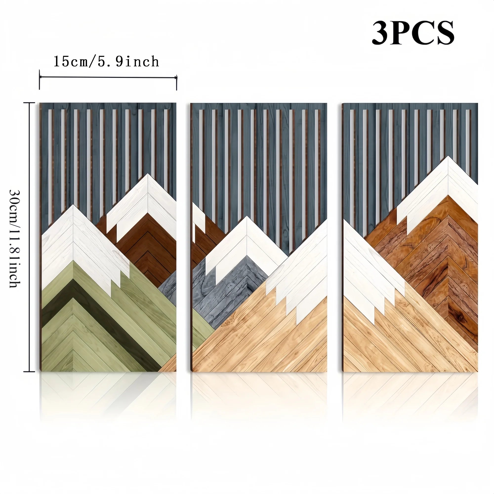 Rustic Boho Leaf Wood Wall Art