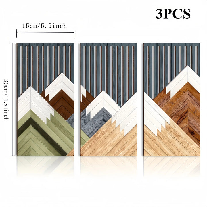 Rustic Boho Leaf Wood Wall Art