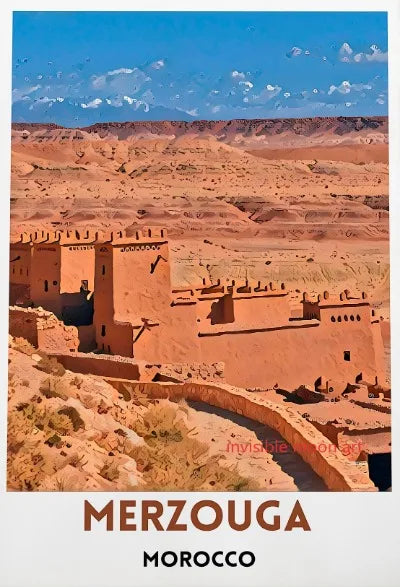 Moroccan Travel Art Poster
