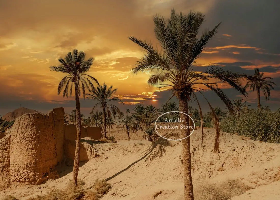 Morocco Sunset Wall Canvas