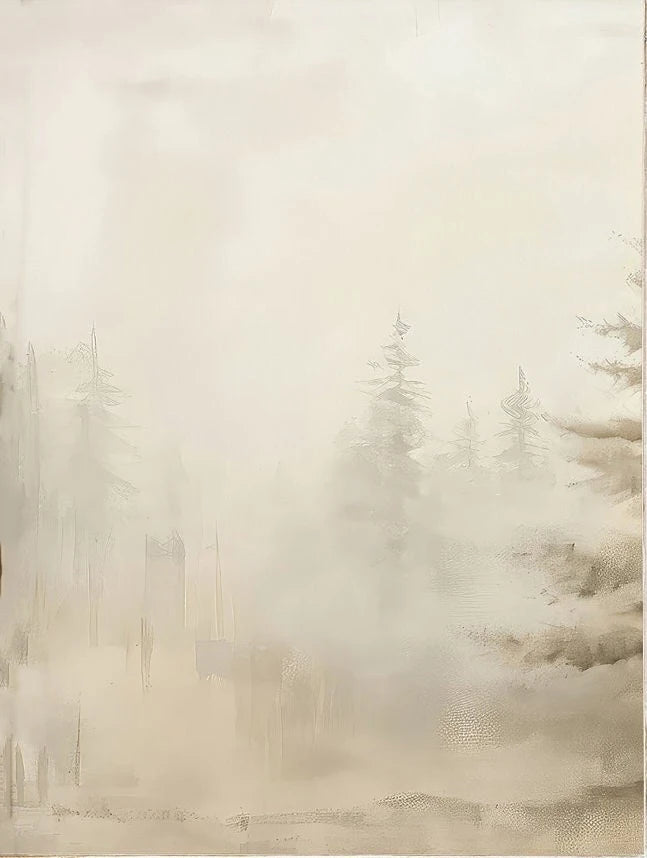 Vintage House Tree Poster