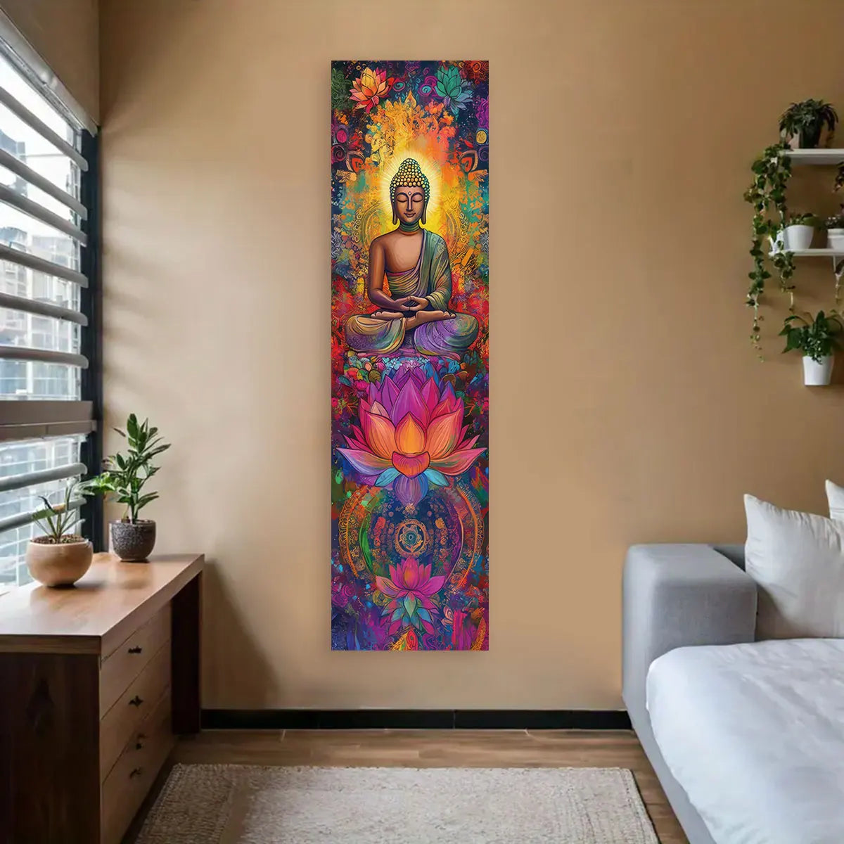 Buddha Lotus Mandala Tapestry