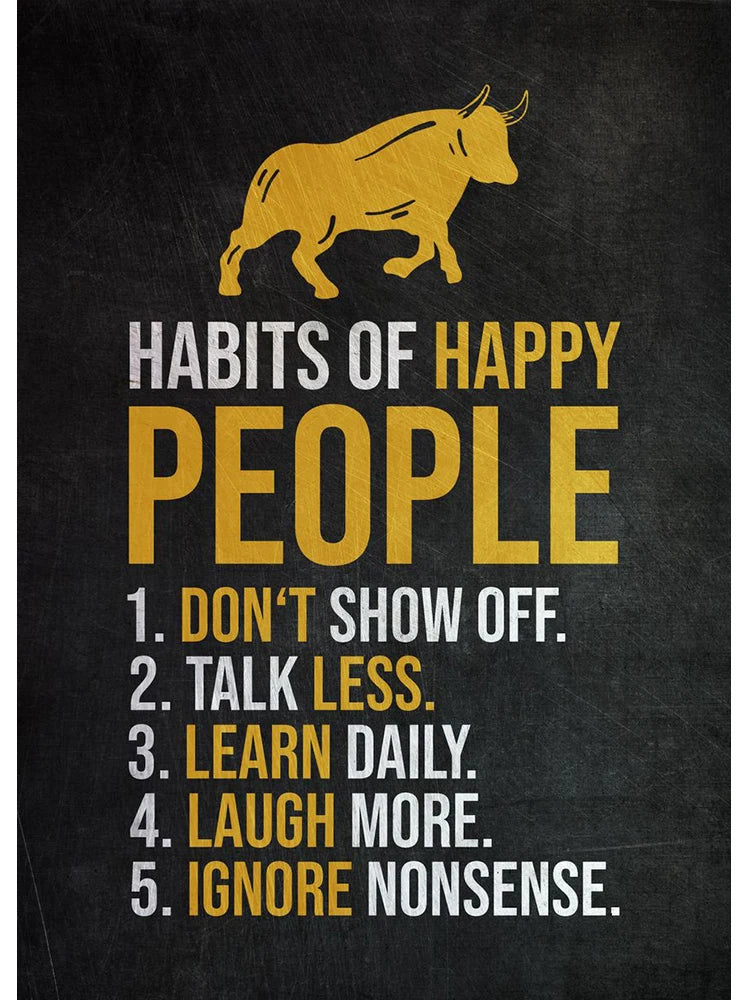 Golden Office Quote Canvas