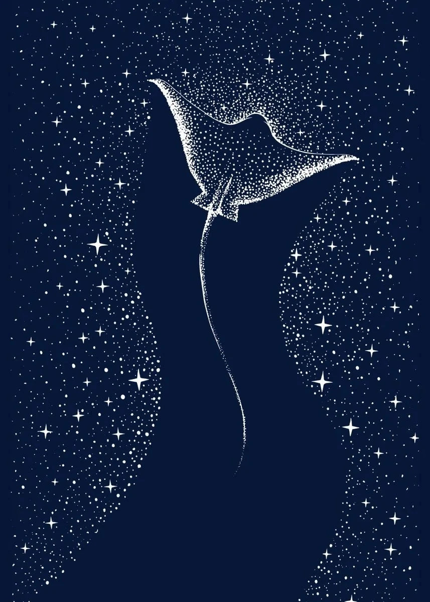 Cosmic Ocean Animal Canvas