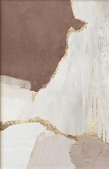 Gold Green Abstract Canvas