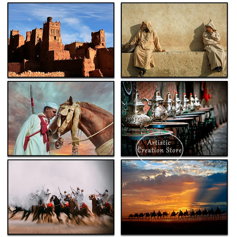 Morocco Sunset Wall Canvas
