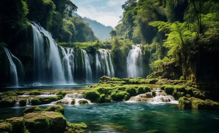 Northern Lights Lake Poster