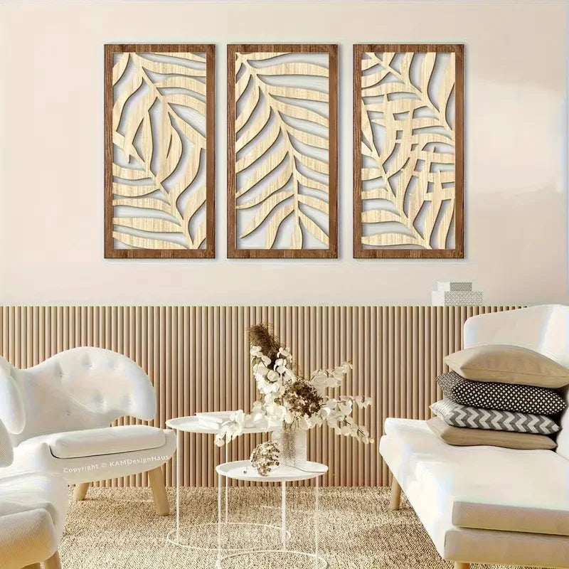 Abstract Leaf Wooden Decor