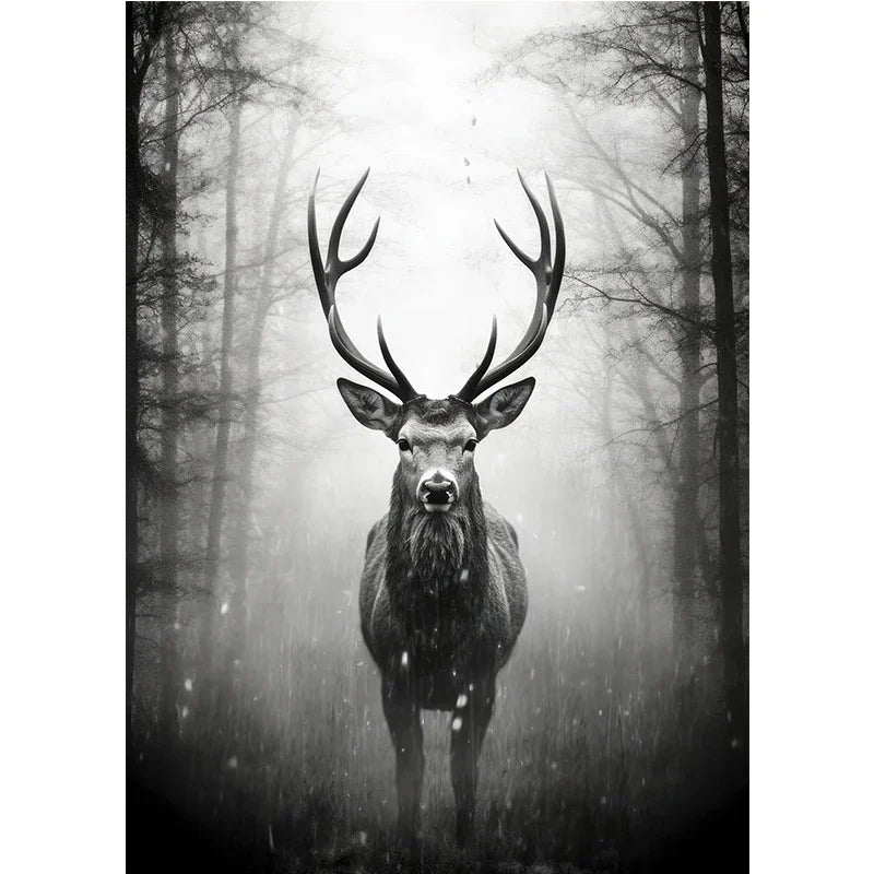Cute Deer Jungle Canvas