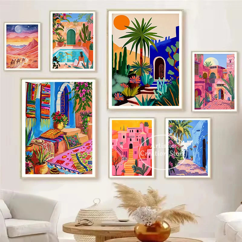Marrakesh Morocco Travel Poster