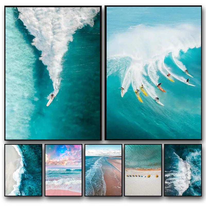 Simple Ocean Beach Canvas