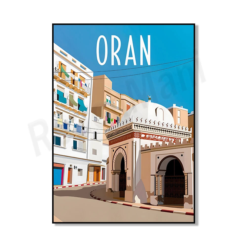 Minimalist Algiers Algeria Print