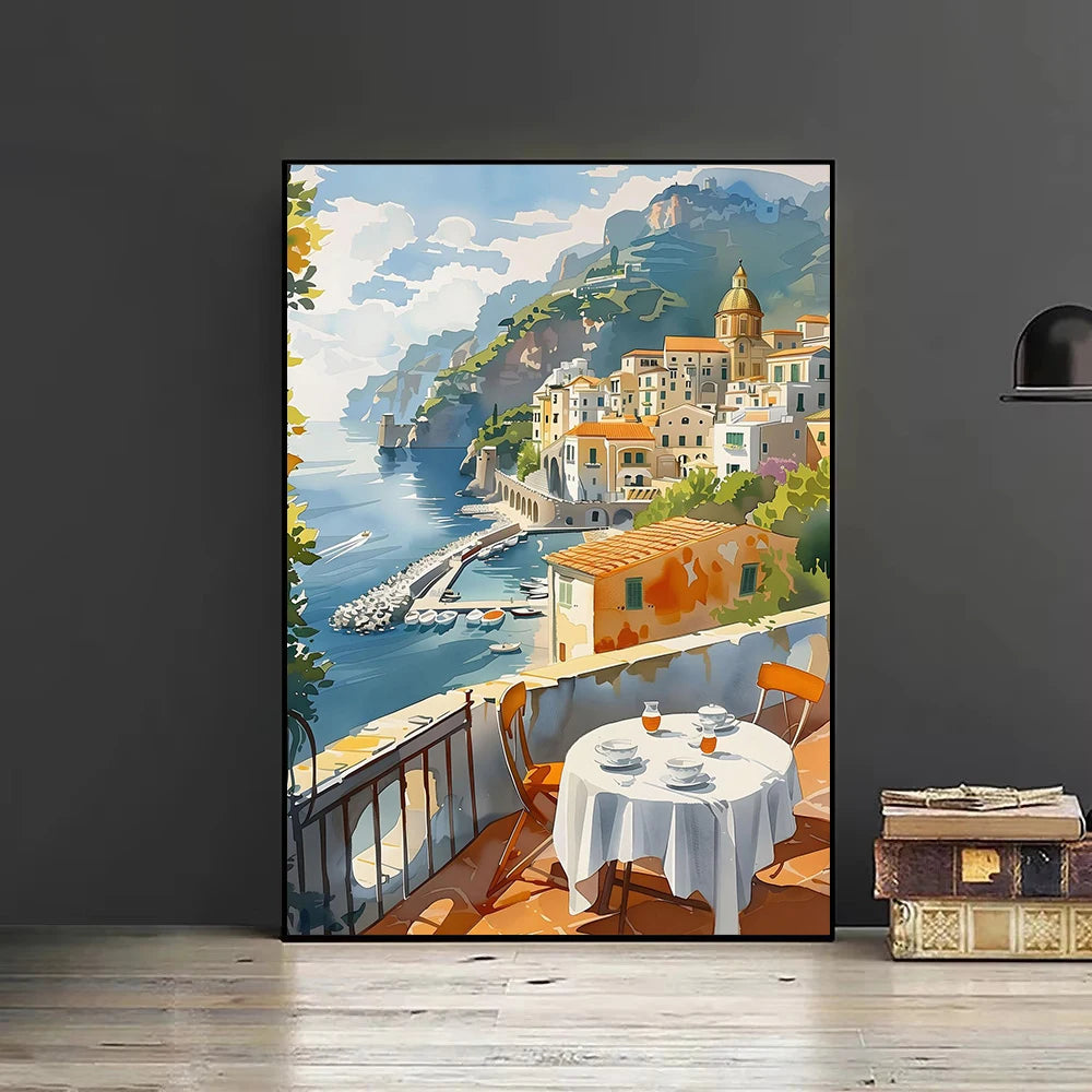 Retro Europe Travel Poster