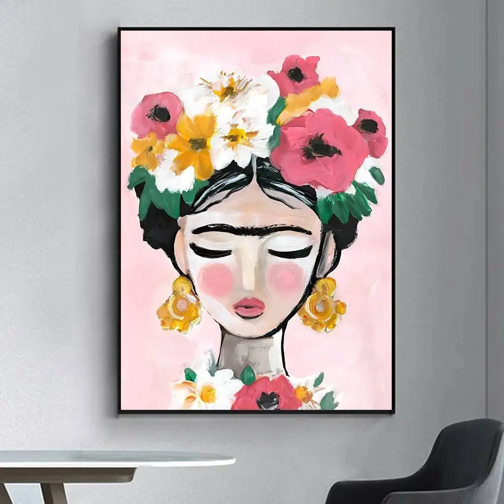 Frida Kahlo Retro Poster