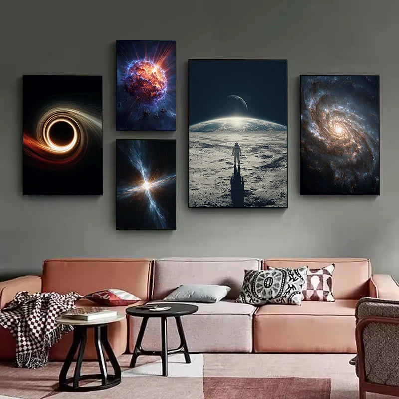Sci-Fi Galaxy Black Hole Art