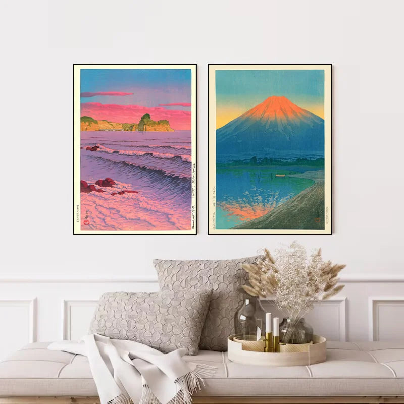 Japanese Forest Landscape Poster