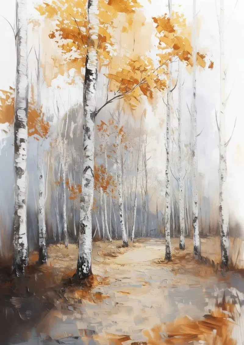 Autumn Countryside Deer Canvas