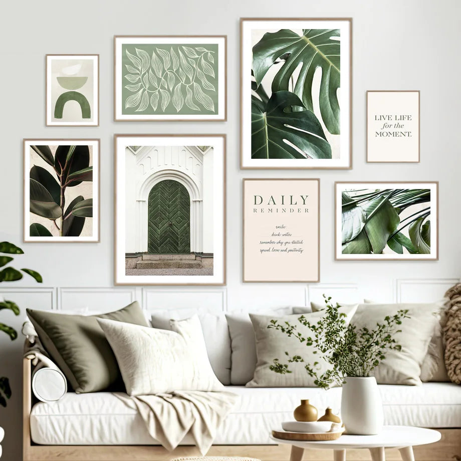 Monstera Botanical Boho Poster