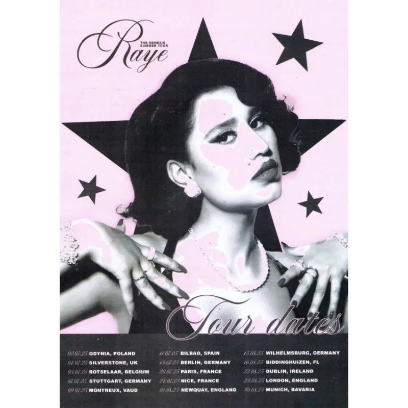 Raye Music Tracklist Poster