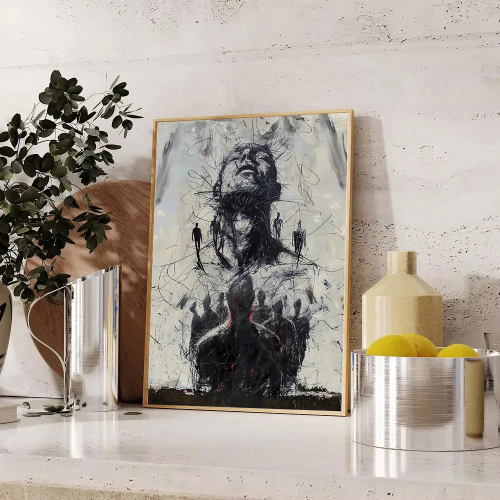 Minimalist Portrait Figure Canvas