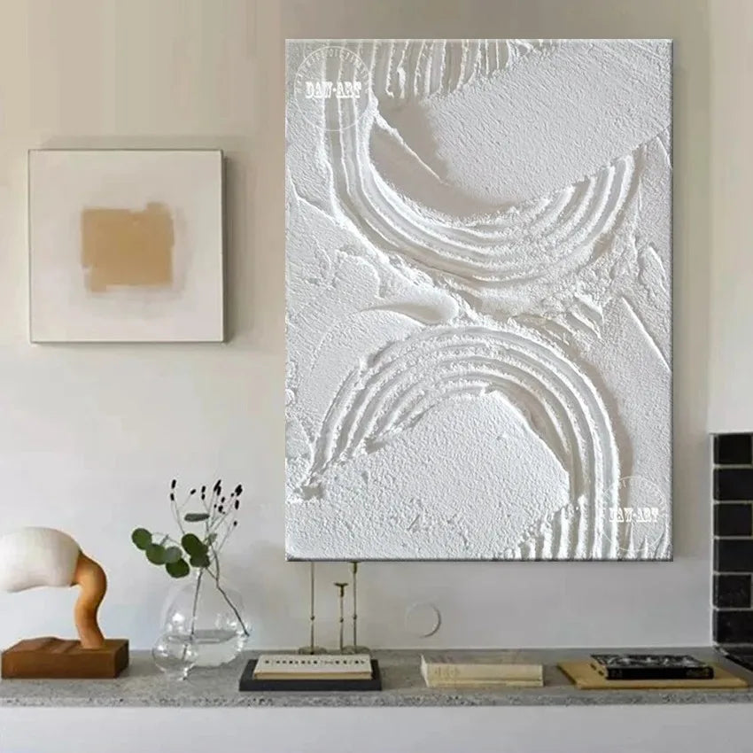White Line Concept Art Canvas