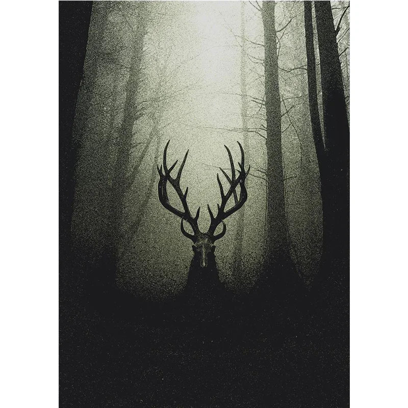 Cute Deer Jungle Canvas