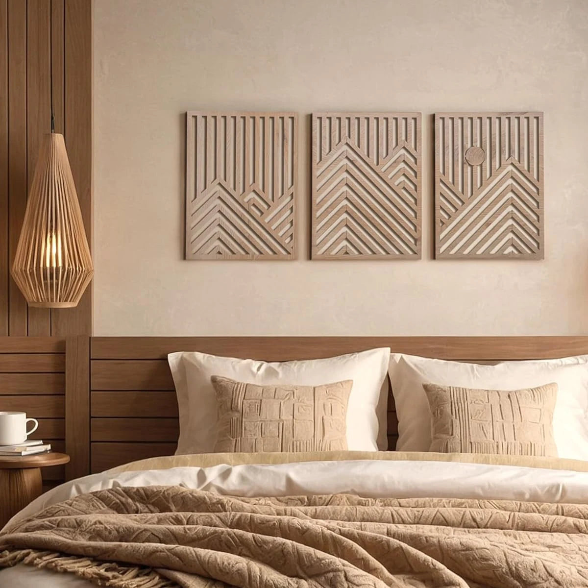 Modern Wooden Wall Art Set