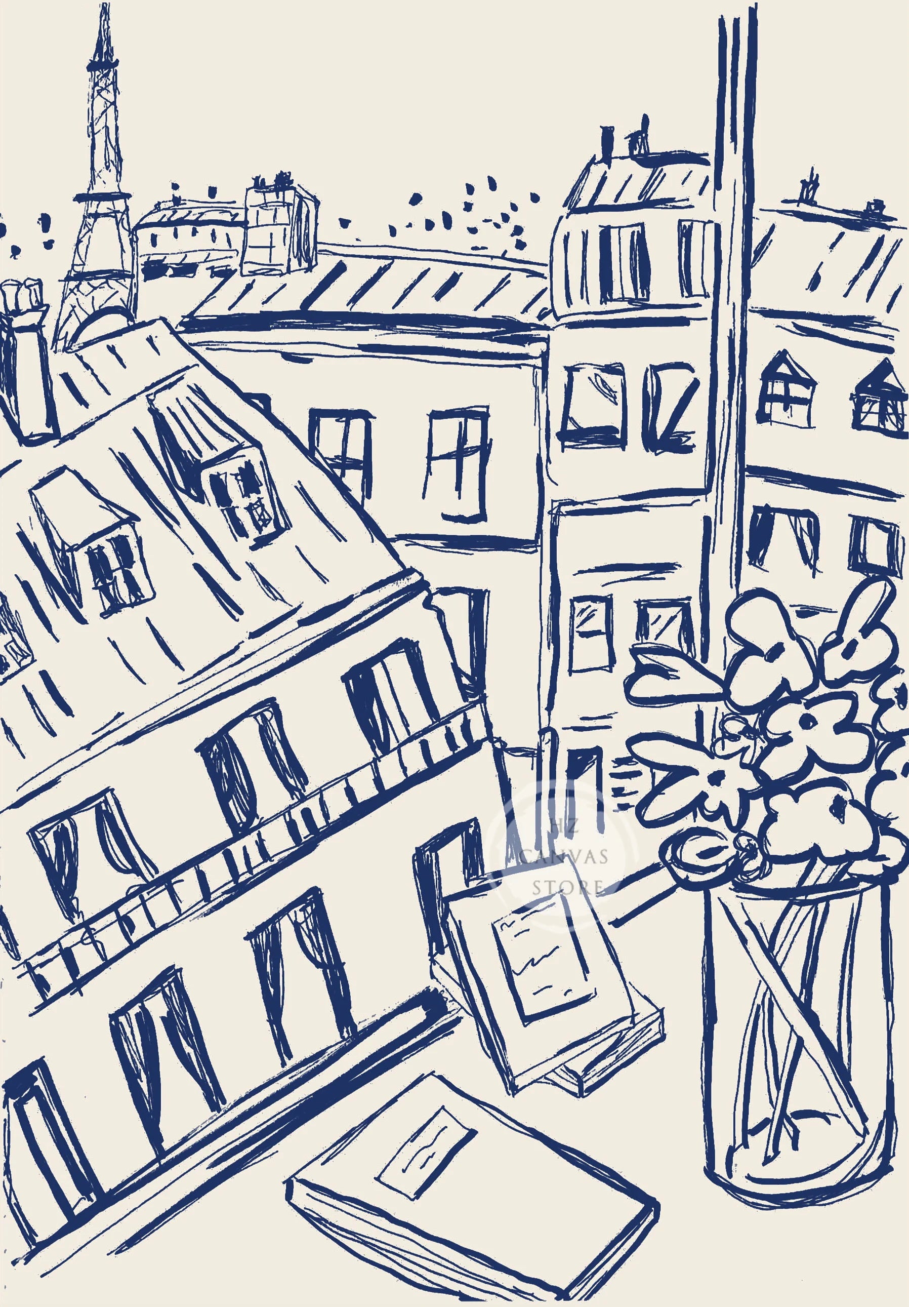 Paris Architecture Poster