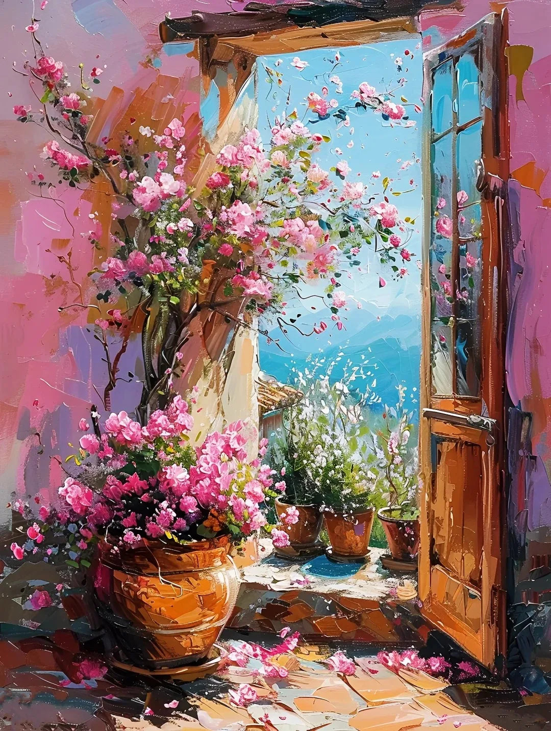 Colorful Graffiti Window Canvas