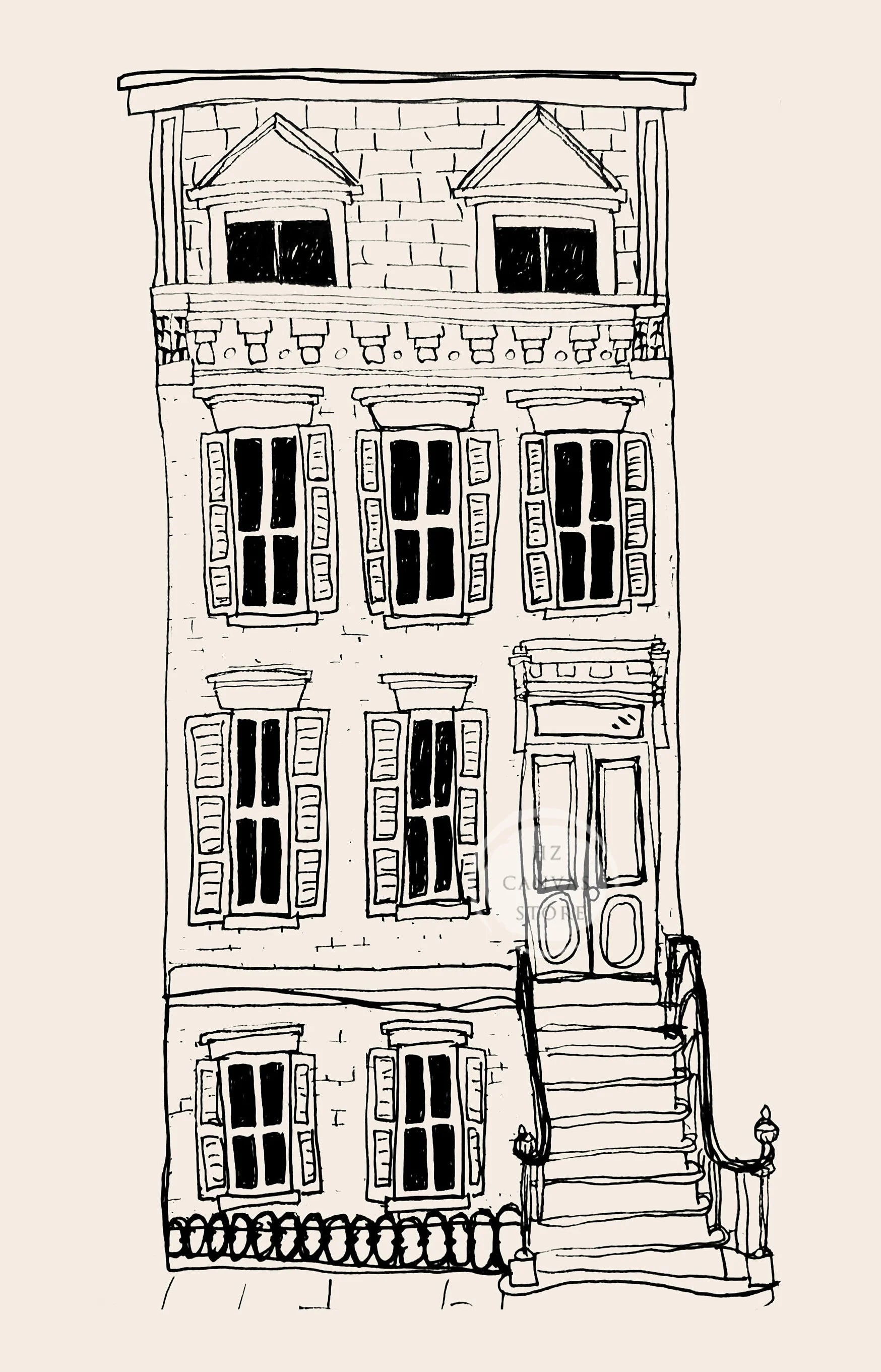 Paris Architecture Poster