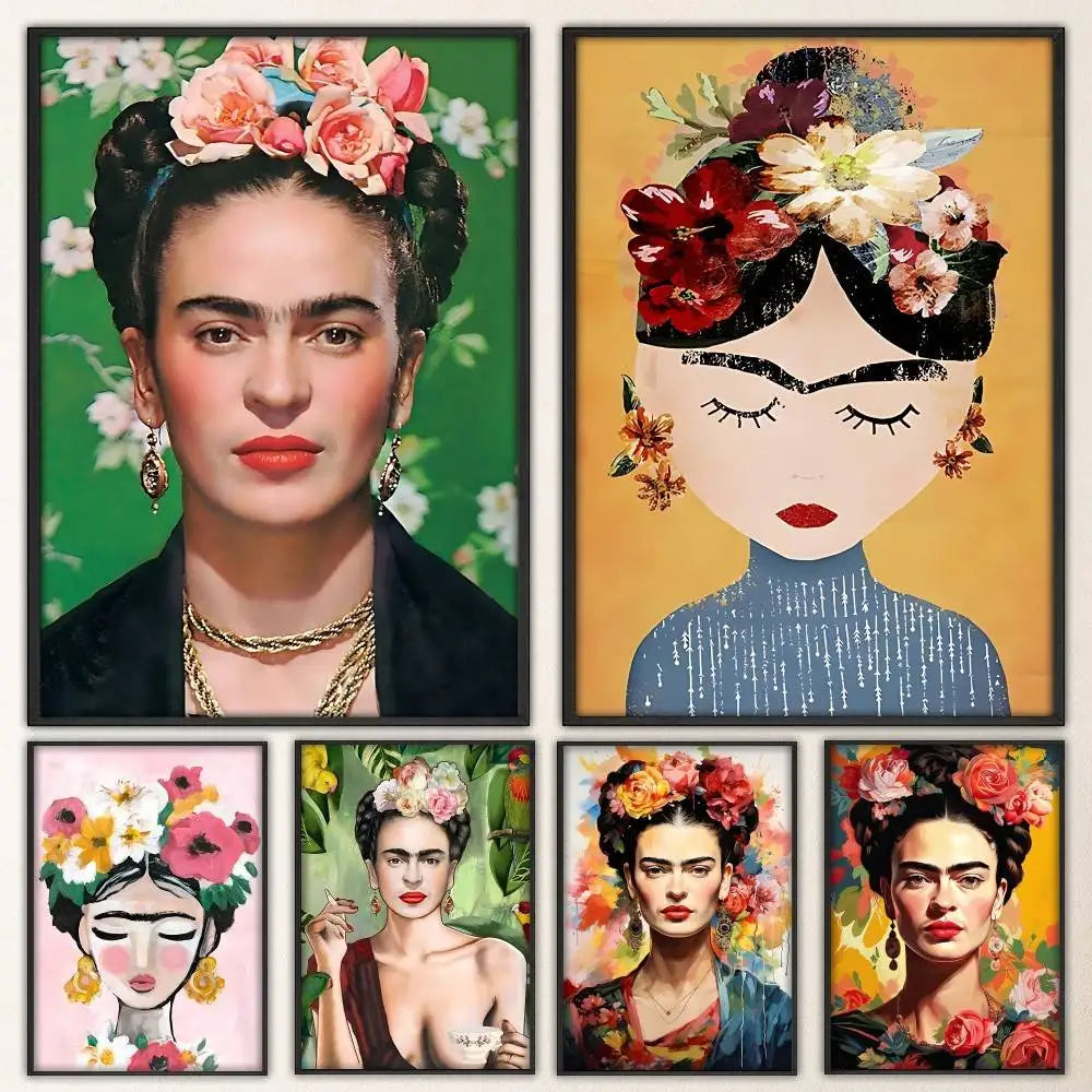 Frida Kahlo Retro Poster