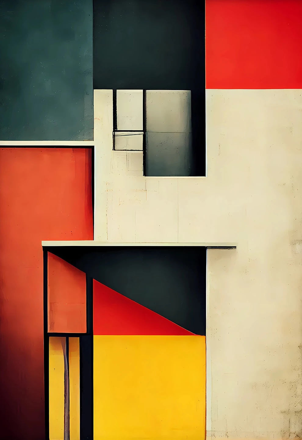 Fallingwater Bauhaus Architecture Poster