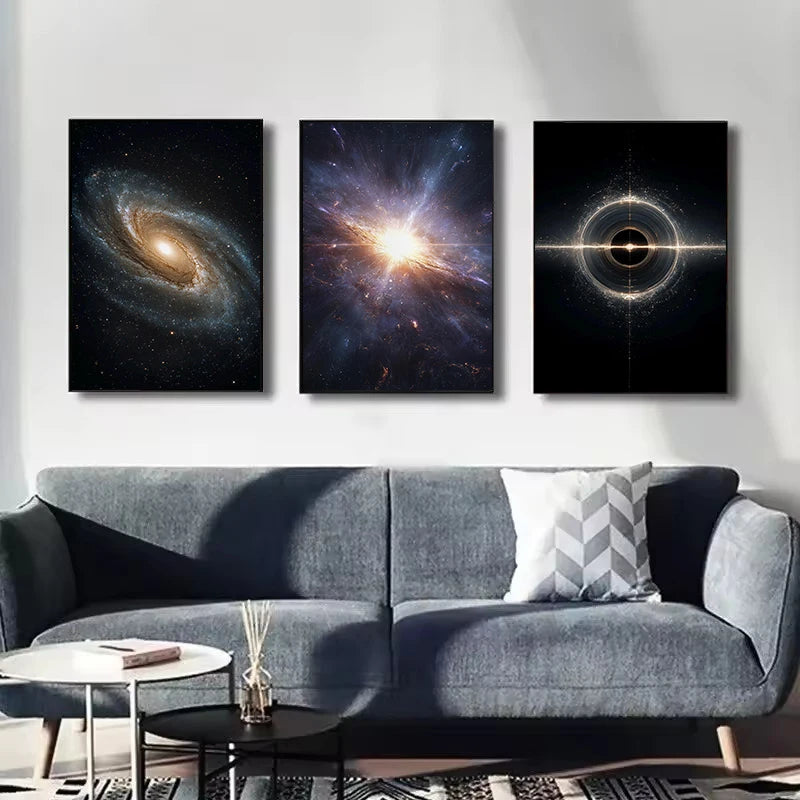 Sci-Fi Galaxy Black Hole Art
