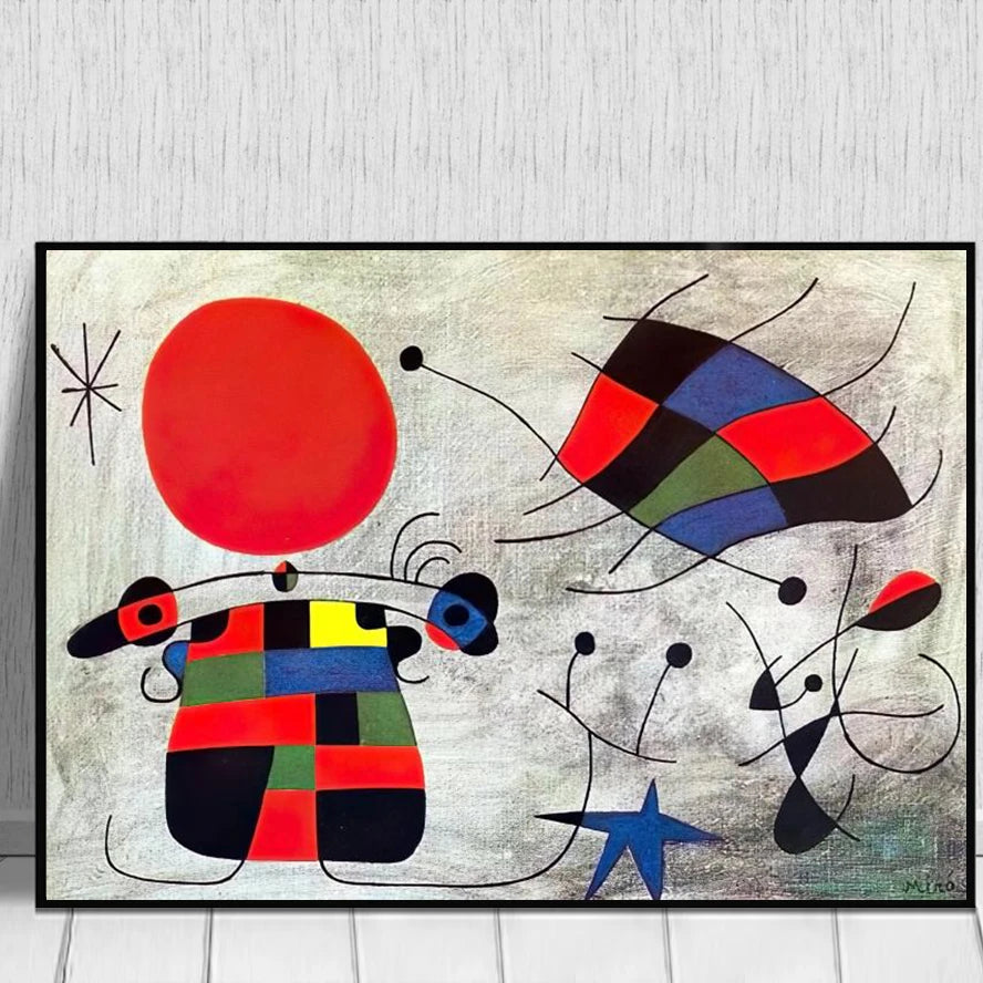 Joan Miro Surreal Art Print