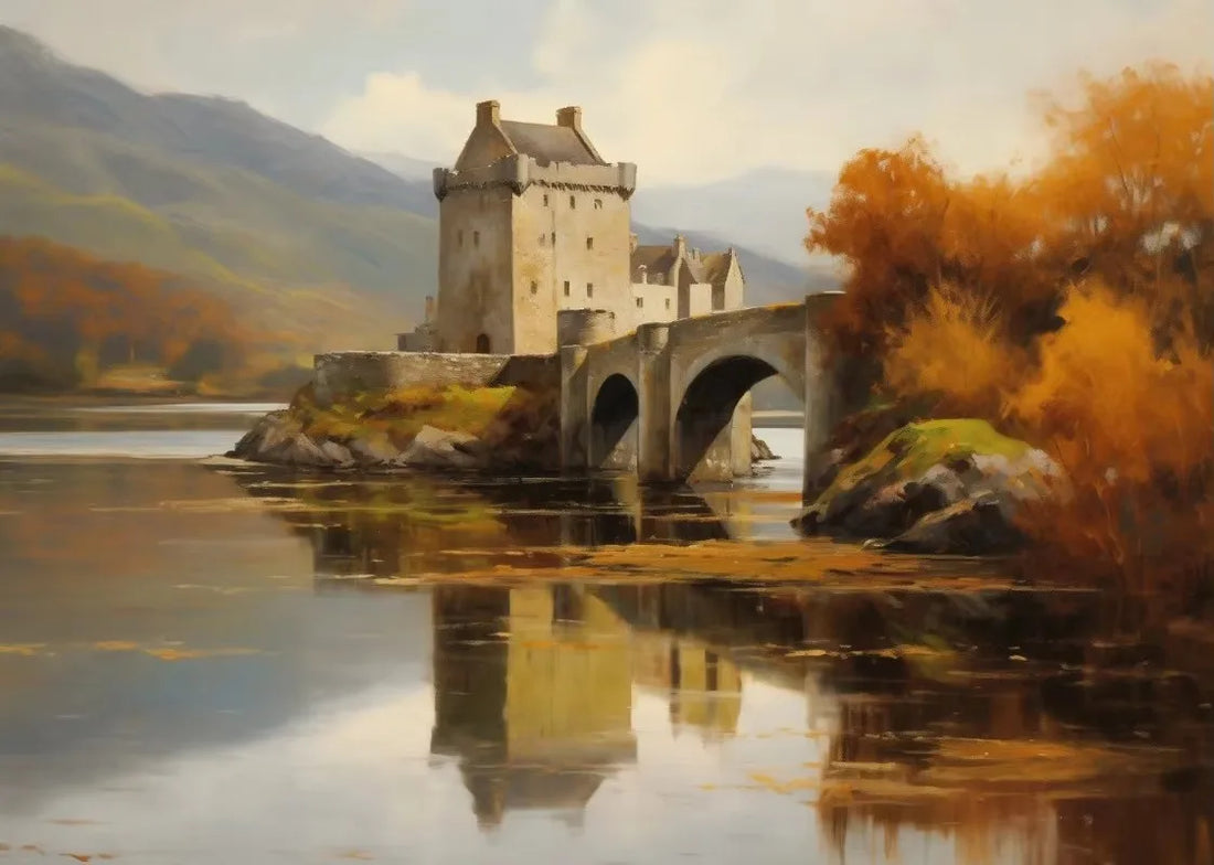 Autumn Countryside Deer Canvas