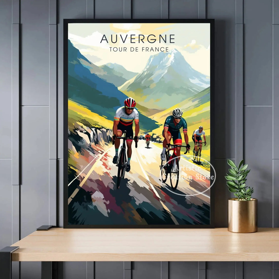 Tour de France Cyclist Poster