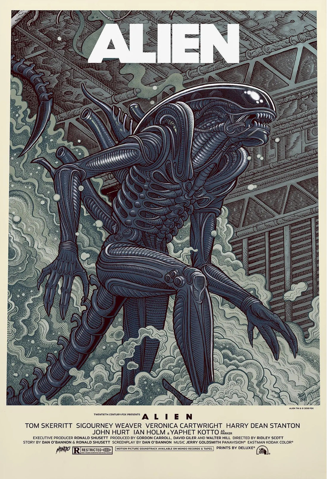 Classic Horror Alien Canvas