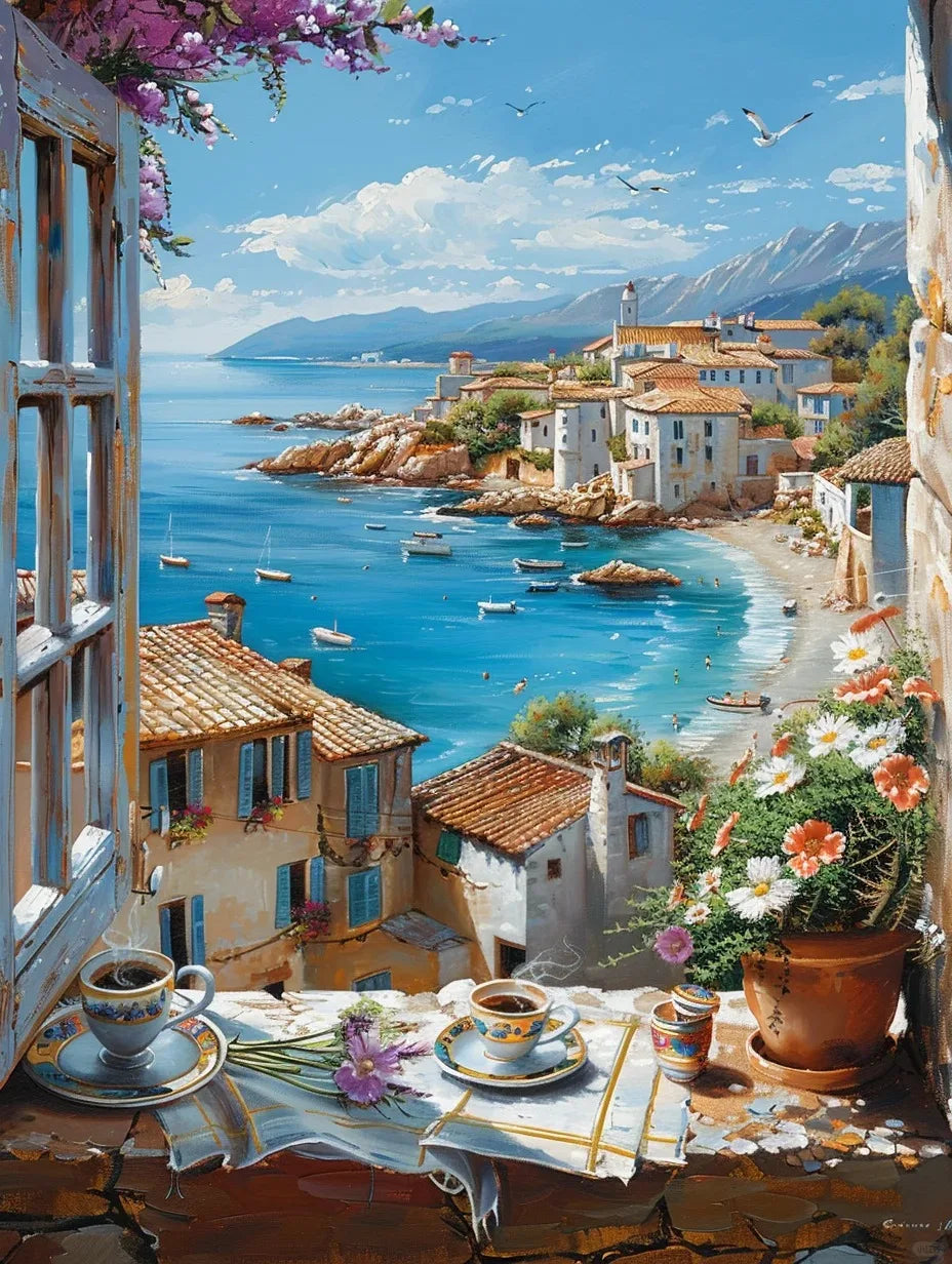 Colorful Graffiti Window Canvas